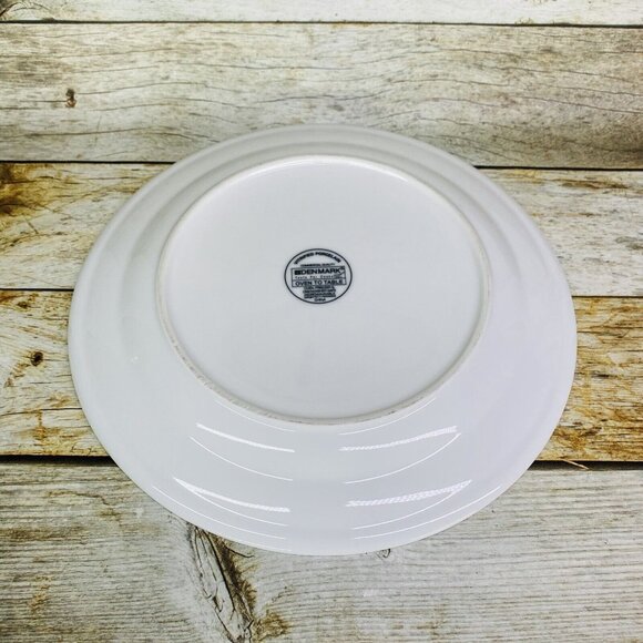 Denmark Tools For Cooks Whiteware Oven Safe Porcelain 11.25" Dinner Plate Set 4 - Picture 9 of 16